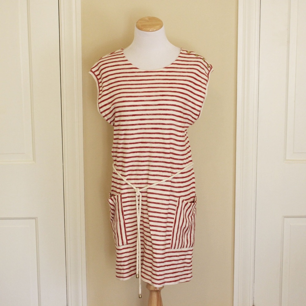 NWT Red & White Striped Forever 21 Cover-up Dress